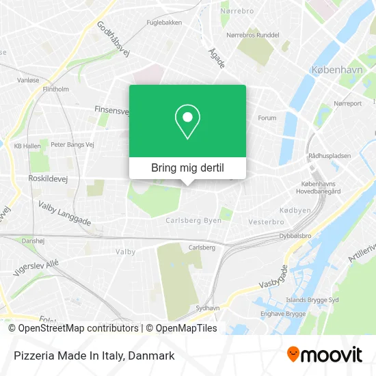 Pizzeria Made In Italy kort