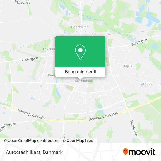 Autocrash Ikast kort