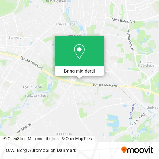 O.W. Berg Automobiler kort
