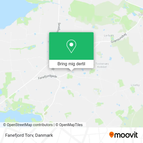 Fanefjord Torv kort
