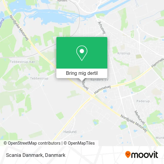 Scania Danmark kort