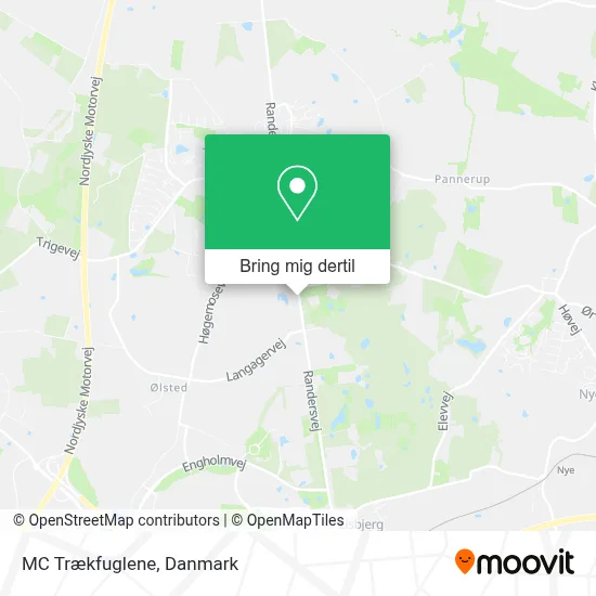 MC Trækfuglene kort