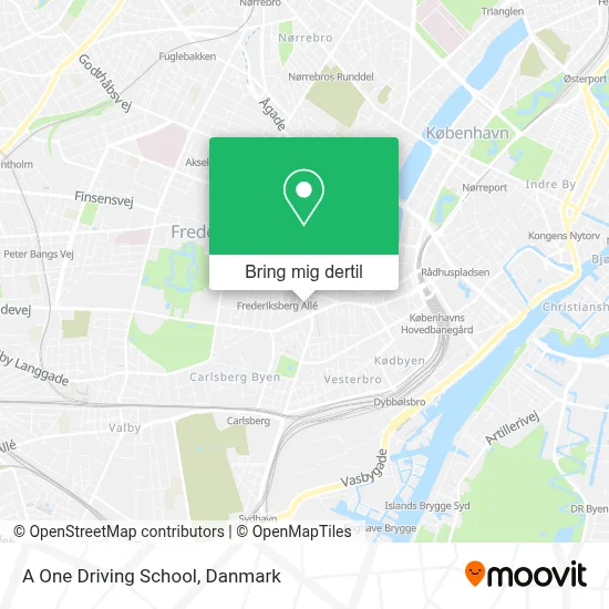 A One Driving School kort