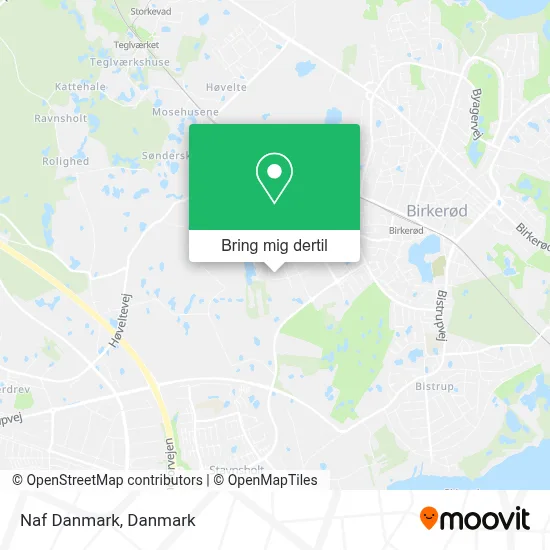 Naf Danmark kort