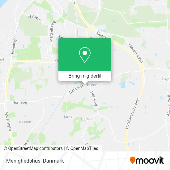 Menighedshus kort