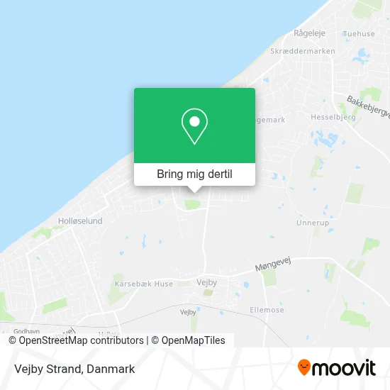 Vejby Strand kort
