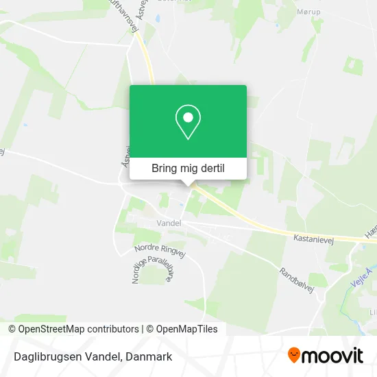 Daglibrugsen Vandel kort