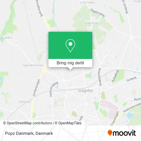 Popz Danmark kort