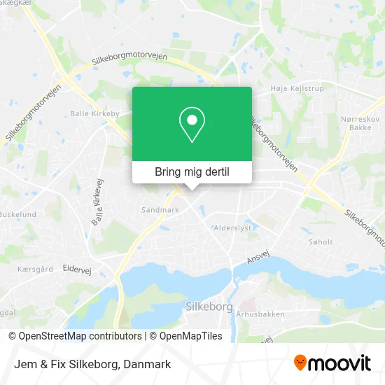 Jem & Fix Silkeborg kort