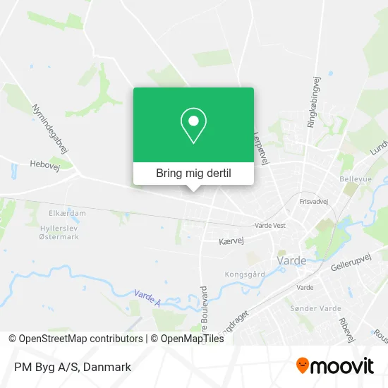 PM Byg A/S kort