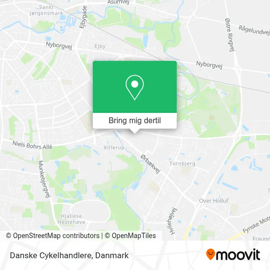 Danske Cykelhandlere kort