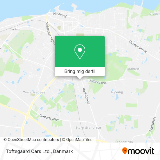 Toftegaard Cars Ltd. kort