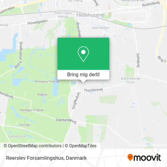 Reerslev Forsamlingshus kort