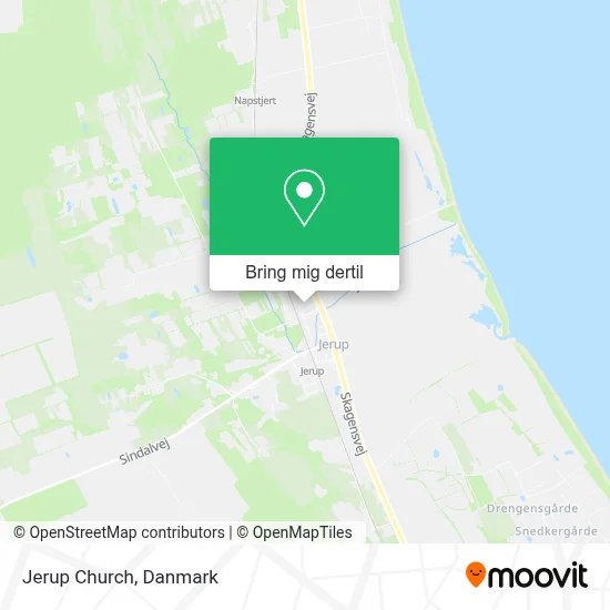 Jerup Church kort