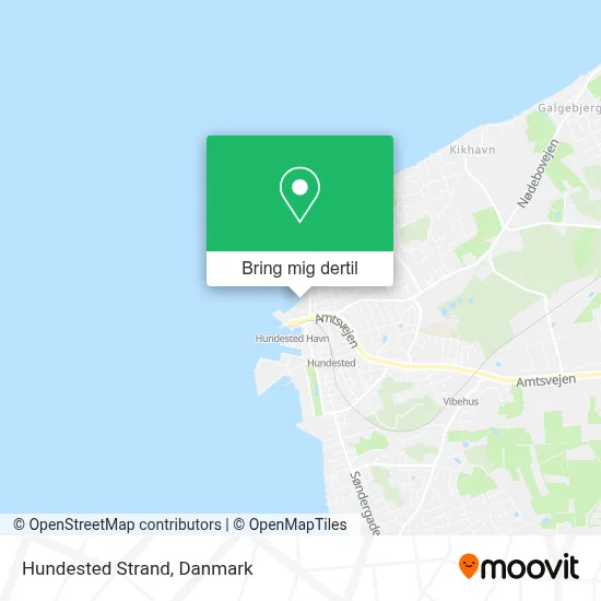 Hundested Strand kort