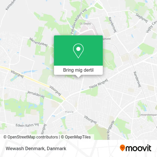 Wewash Denmark kort
