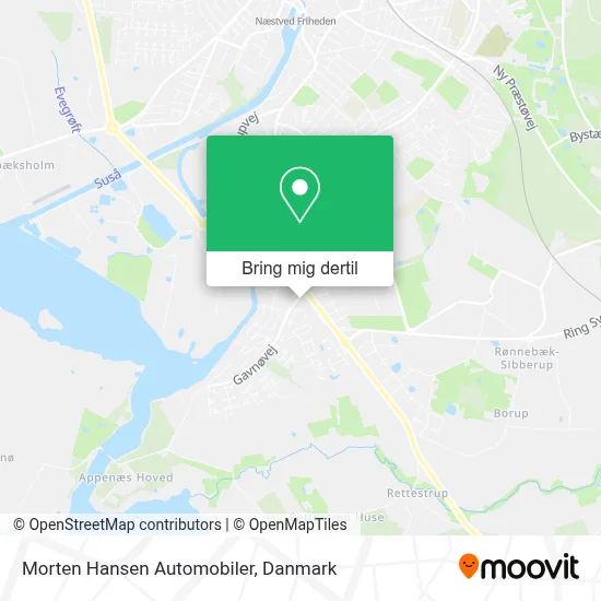 Morten Hansen Automobiler kort