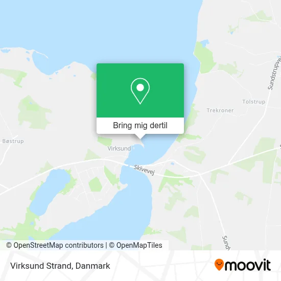 Virksund Strand kort