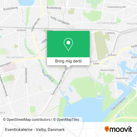 Eventlokalerne - Valby kort