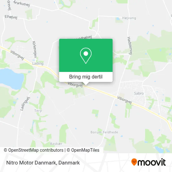 Nitro Motor Danmark kort