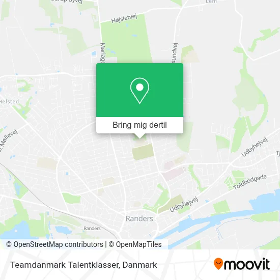 Teamdanmark Talentklasser kort