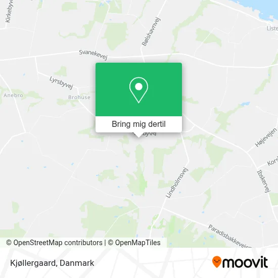 Kjøllergaard kort