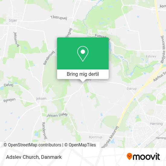Adslev Church kort