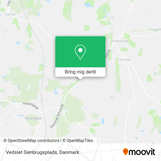 Vedslet Genbrugsplads kort