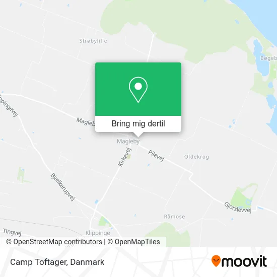 Camp Toftager kort