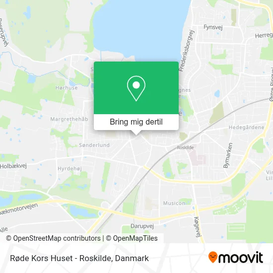 Røde Kors Huset - Roskilde kort