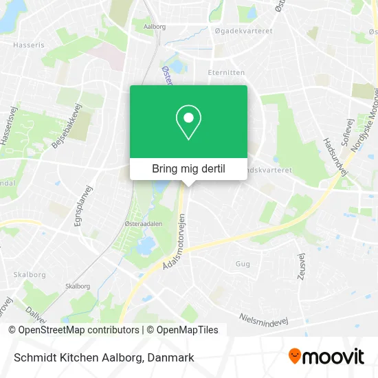 Schmidt Kitchen Aalborg kort