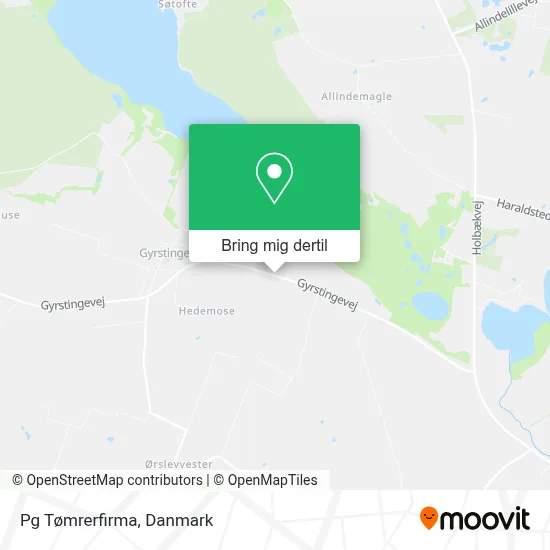 Pg Tømrerfirma kort