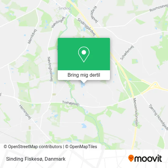 Sinding Fiskesø kort