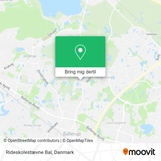 Rideskolestævne Bal kort