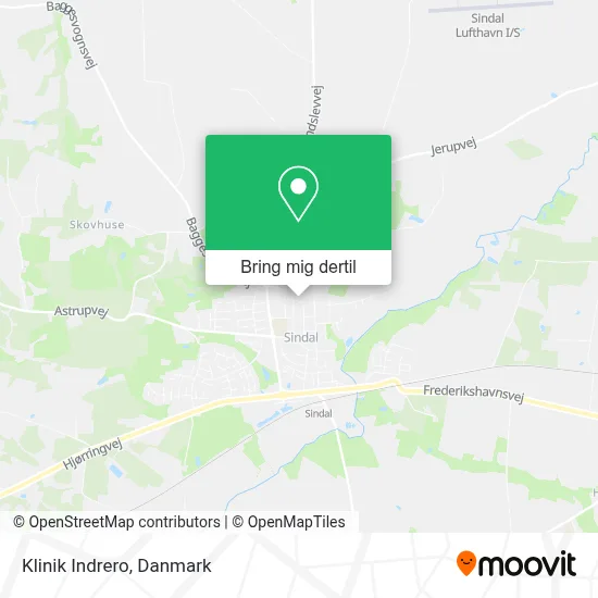 Klinik Indrero kort
