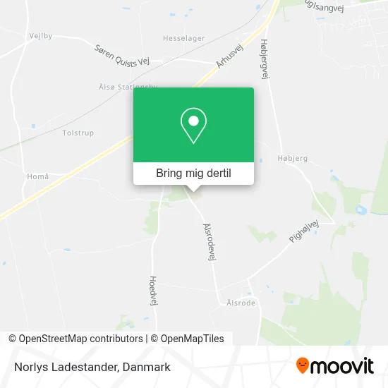 Norlys Ladestander kort