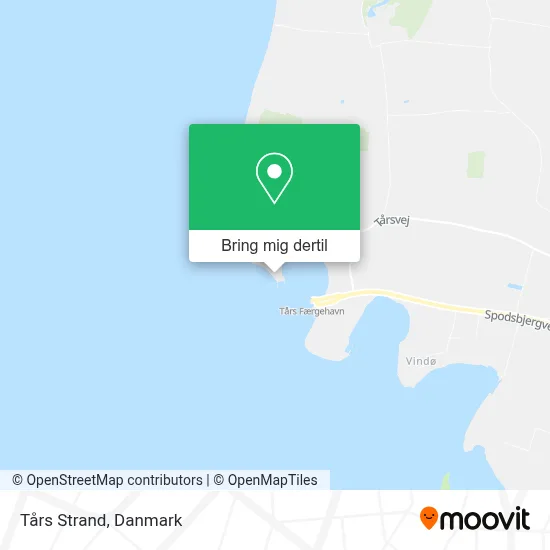 Tårs Strand kort