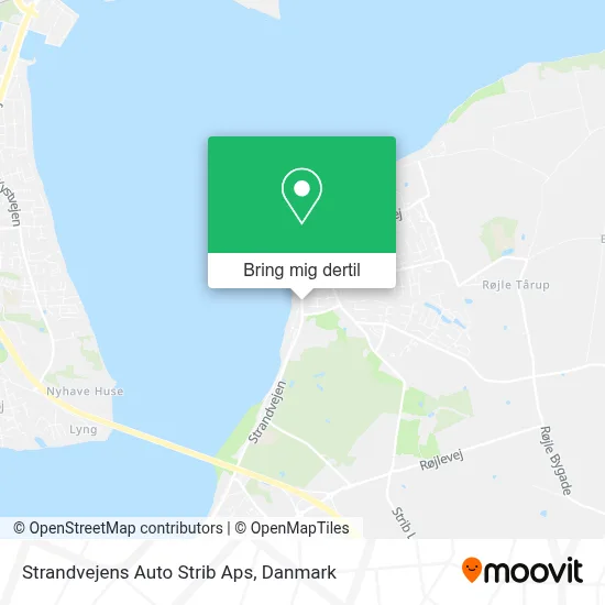 Strandvejens Auto Strib Aps kort