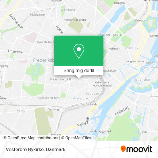 Vesterbro Bykirke kort