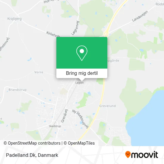 Padelland.Dk kort