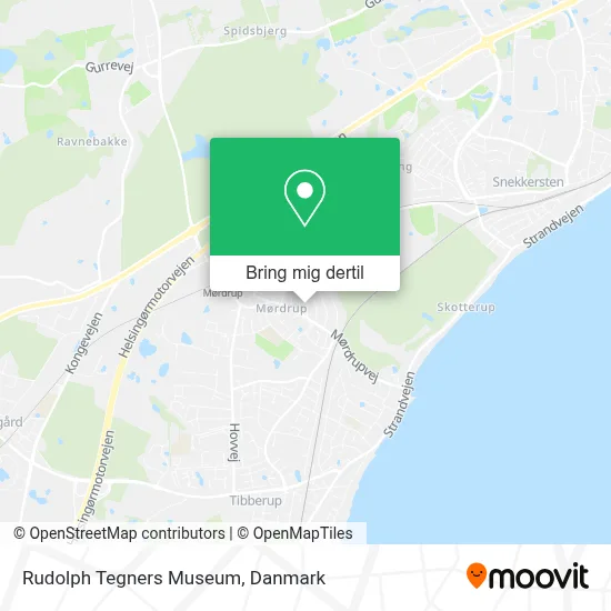 Rudolph Tegners Museum kort
