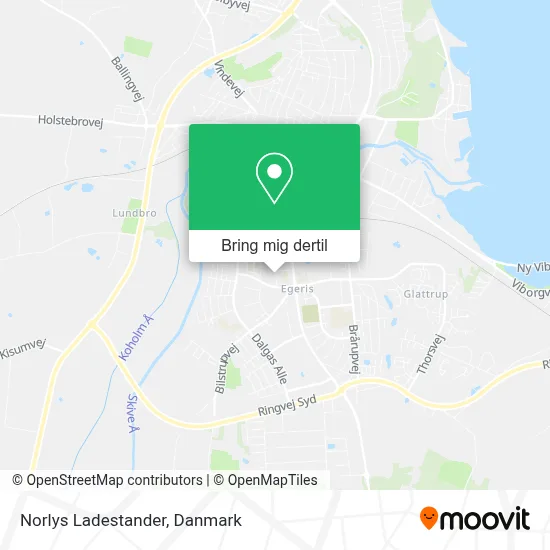 Norlys Ladestander kort