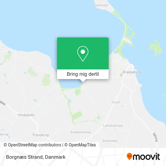 Borgnæs Strand kort