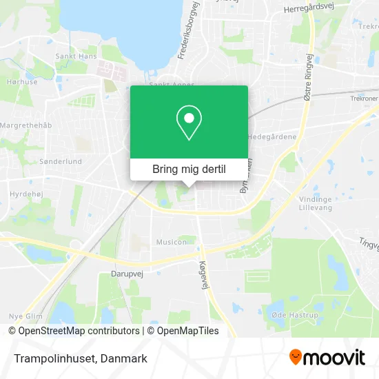 Trampolinhuset kort