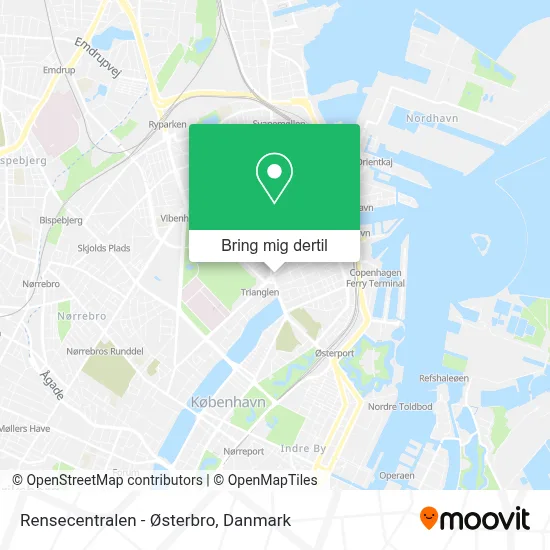 Rensecentralen - Østerbro kort
