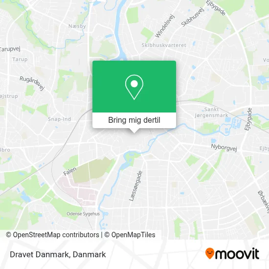 Dravet Danmark kort