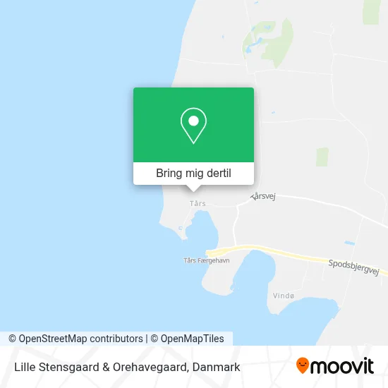 Lille Stensgaard & Orehavegaard kort