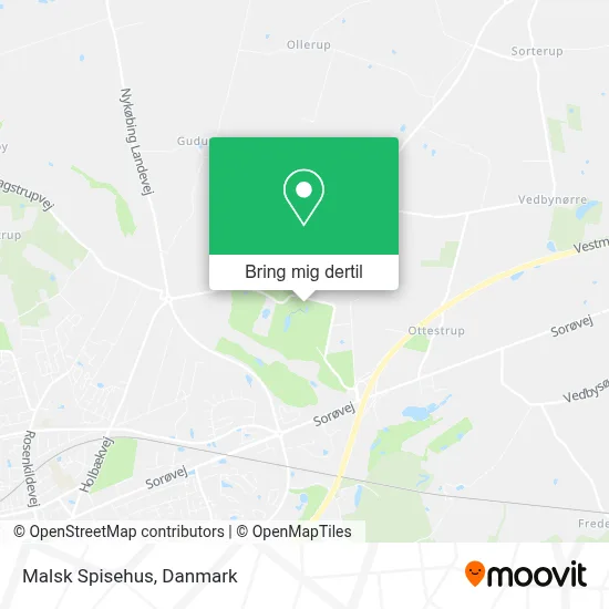 Malsk Spisehus kort