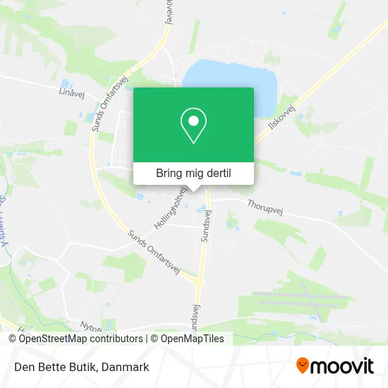 Den Bette Butik kort