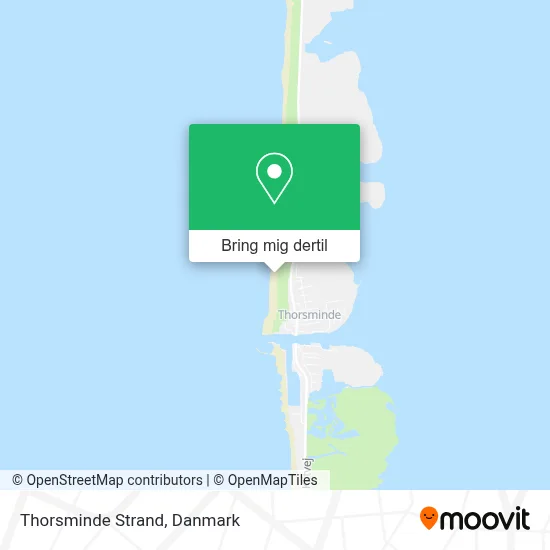 Thorsminde Strand kort